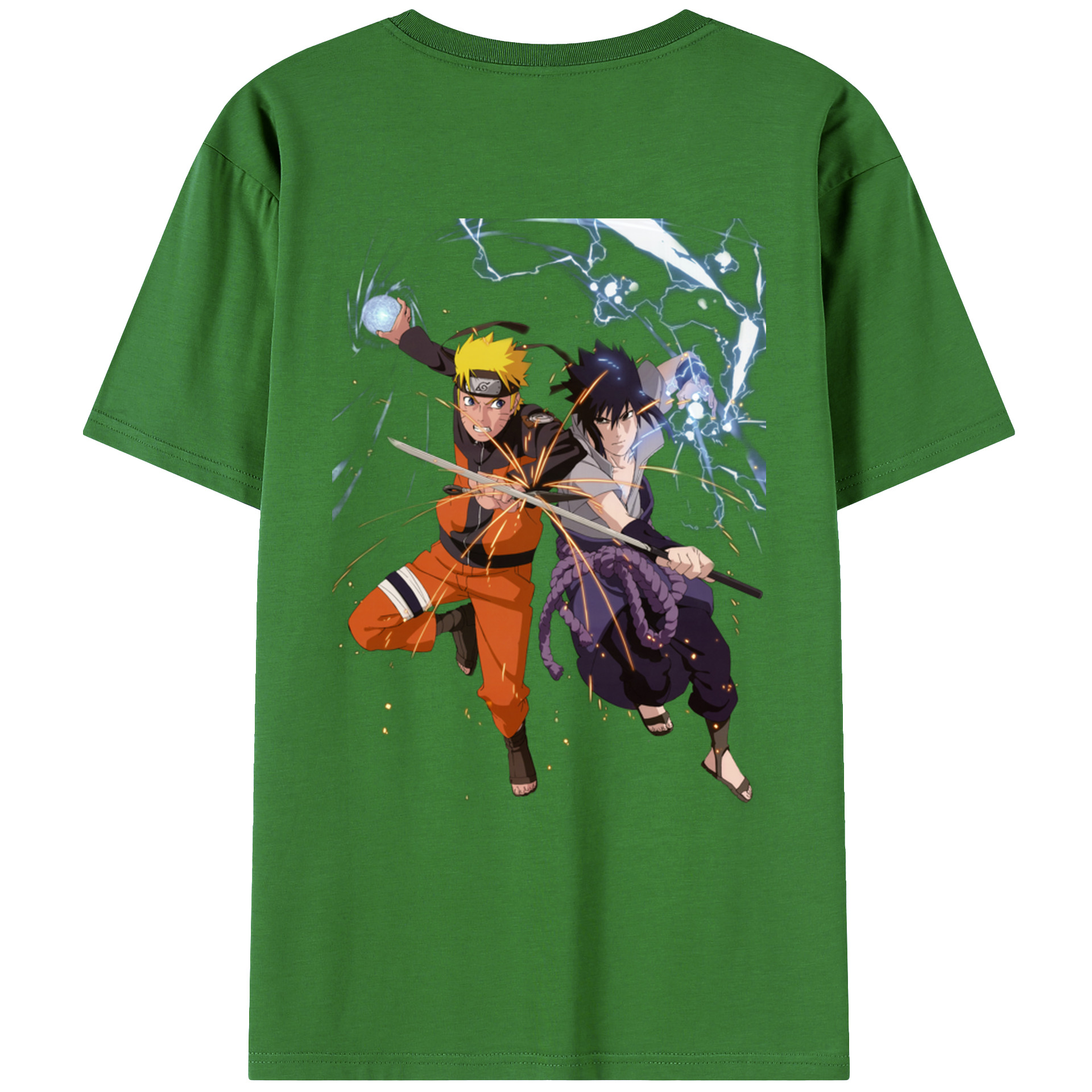 （画像用） NARUTO -ナルト- うずまき ナルト Uzumaki Naruto レディース半袖Tシャツ(バックプリント)